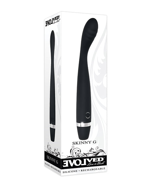 Evolved Skinny G Silicone G-Spot Vibrator - Black