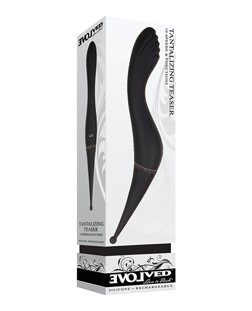Evolved Tantalizing Teaser Dual-End Vibrator - Black - Empower Pleasure