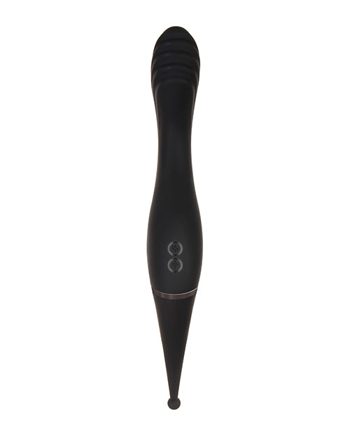 Evolved Tantalizing Teaser Dual-End Vibrator - Black - Empower Pleasure