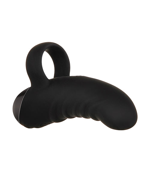 Evolved Hooked on You Curved Finger Vibrator - Black - Empower Pleasure