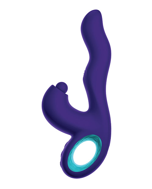 Femme Funn Klio Triple Action Rabbit - Dark Purple - Empower Pleasure