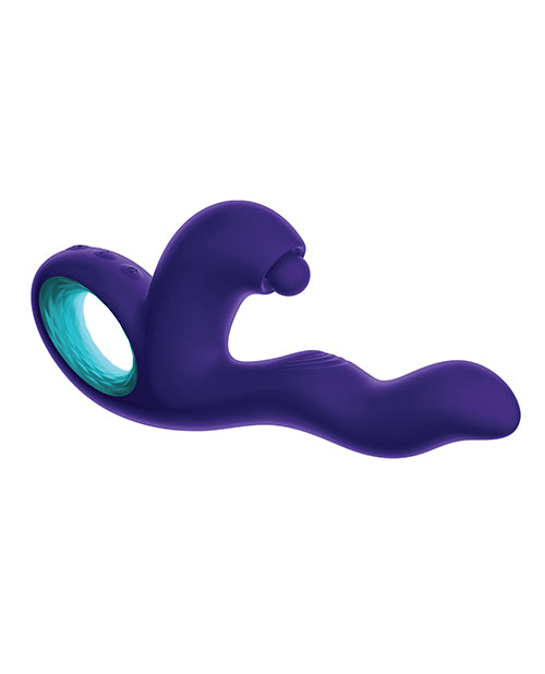 Femme Funn Klio Triple Action Rabbit - Dark Purple - Empower Pleasure