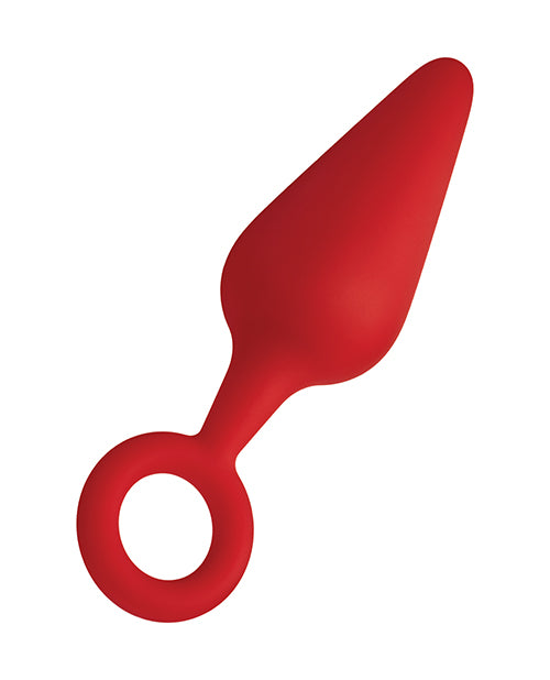 Forto F-10 Silicone Plug with Pull Ring - Large Red