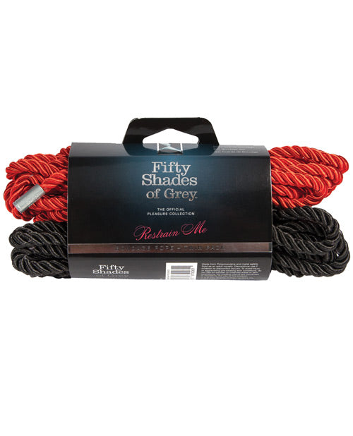 Fifty Shades of Grey Restrain Me Bondage Rope Twin Pack - Empower Pleasure