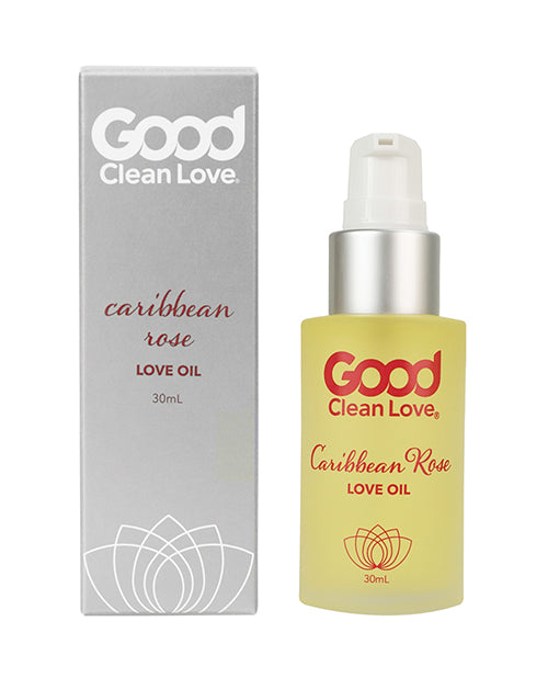 Good Clean Love Caribbean Rose Love Oil - Assorted Sizes - Empower Pleasure