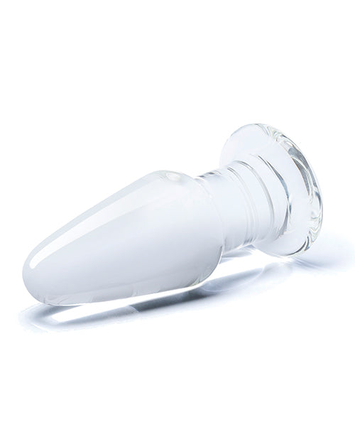 Glas 3.5" Butt Plug - Clear - Empower Pleasure