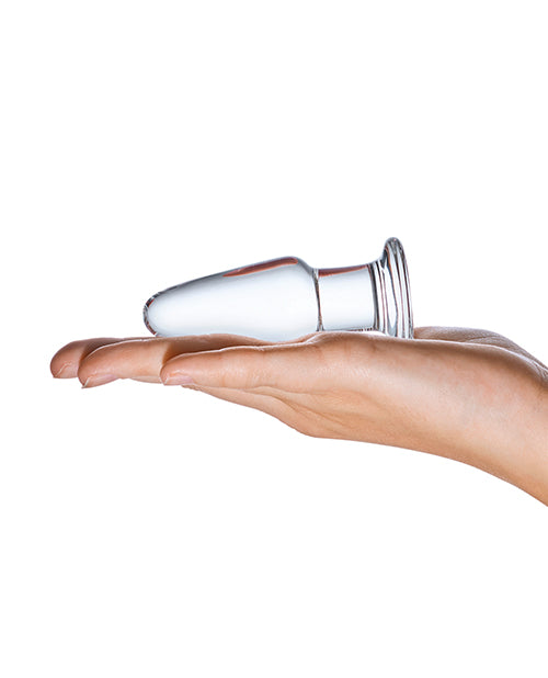 Glas 3.5" Butt Plug - Clear - Empower Pleasure