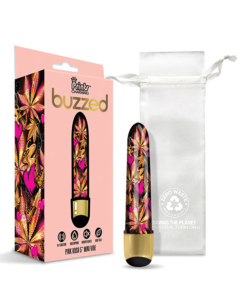 Buzzed 5" Mini Vibe - Pink Kush - Empower Pleasure