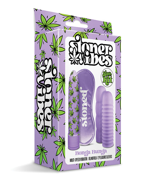 Stoner Vibes Bonga Bunga Stash Kit - Purple - Empower Pleasure