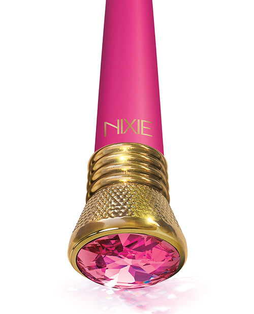 Nixie Mystic Wave Satin G-Spot Vibe - 10-Function Pink Tourmaline - Empower Pleasure