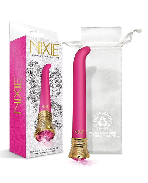 Nixie Mystic Wave Satin G-Spot Vibe - 10-Function Pink Tourmaline - Empower Pleasure