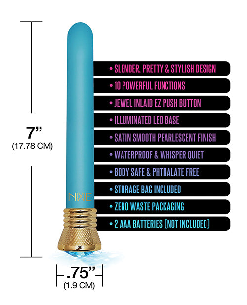 Nixie Mystic Wave Satin Classic Vibe - 10-Function Aquamarine