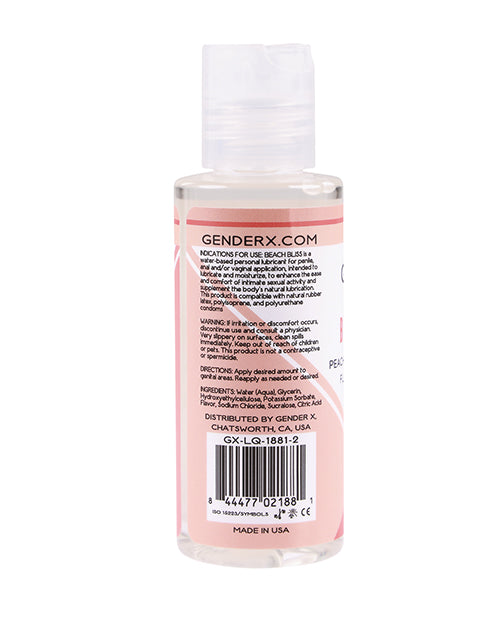 Gender X Flavored Lube - 2 oz Beach Bliss - Empower Pleasure