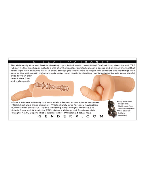 Gender X Backdoor Bash Stroker - Light - Empower Pleasure