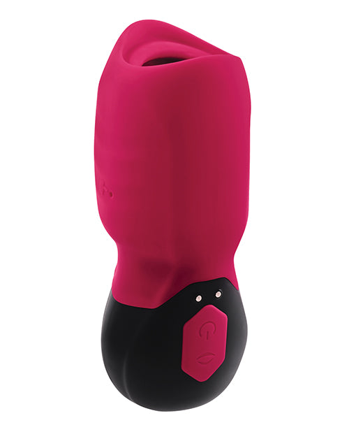 Gender X Body Kisses Vibrating Suction Massager - Red/Black - Empower Pleasure