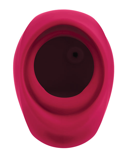 Gender X Body Kisses Vibrating Suction Massager - Red/Black - Empower Pleasure