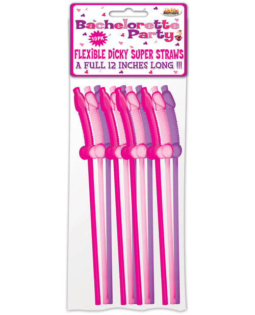 Bachelorette Party Flexy Super Straw - Pack of 10 - Empower Pleasure