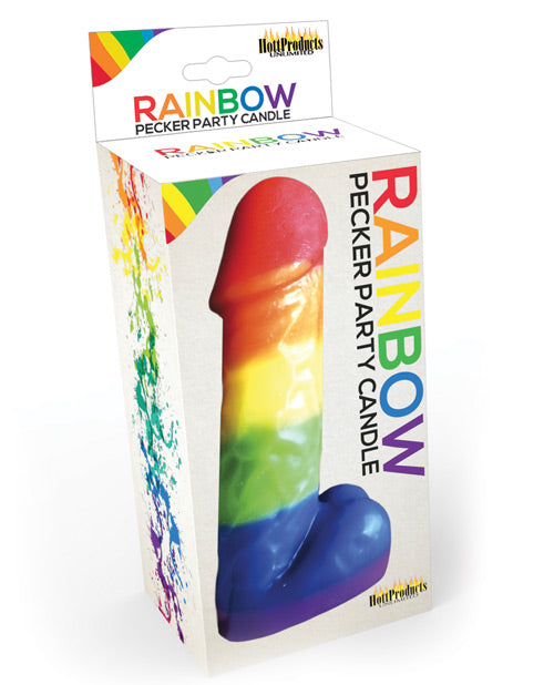 Rainbow Pecker Party Candle - Empower Pleasure