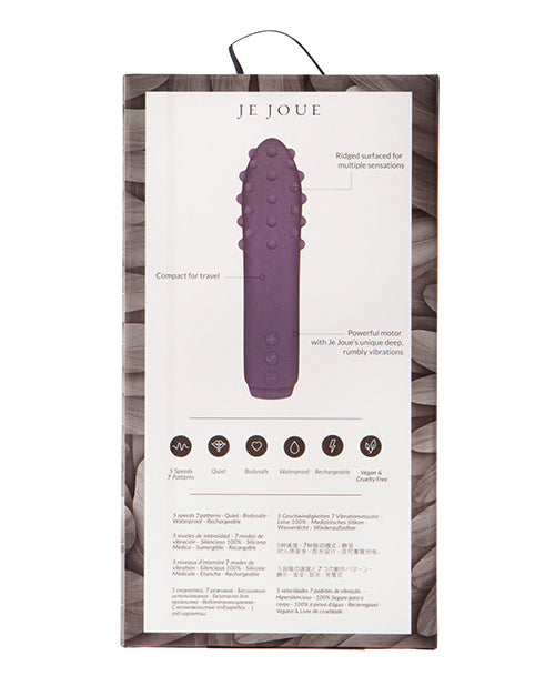 Je Joue Duet Bullet Vibrator - Purple - Empower Pleasure