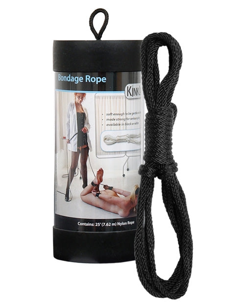 KinkLab 25" Bondage Rope - Black - Empower Pleasure