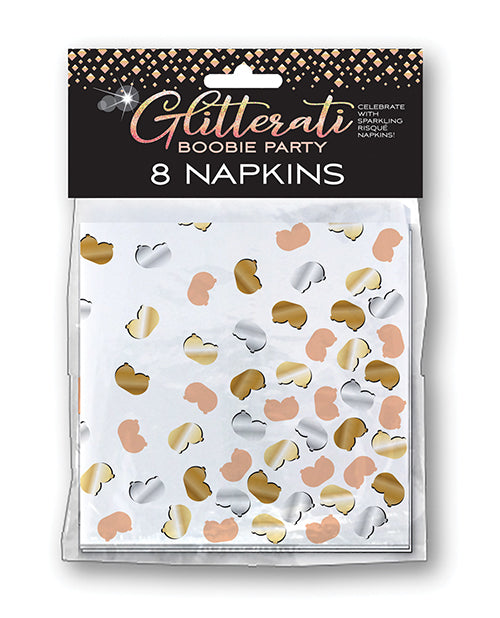 Glitterati Boobie Party Napkins - Pack of 8 - Empower Pleasure