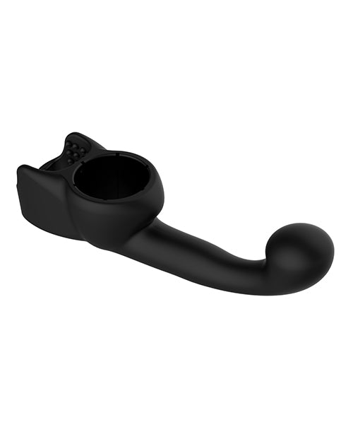 Lovense Domi Flexible Rechargeable Mini Wand Male Attachment - Black - Empower Pleasure