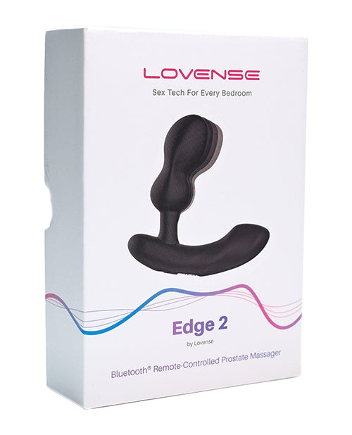 Lovense Edge 2 Flexible Prostate Massager - Black - Empower Pleasure