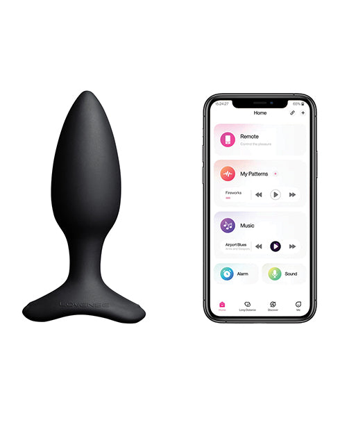Lovense Hush 2 - 1.5" Butt Plug - Black - Empower Pleasure