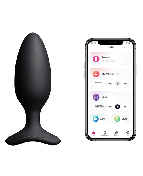 Lovense Hush 2 - 1.75" Butt Plug - Black - Empower Pleasure