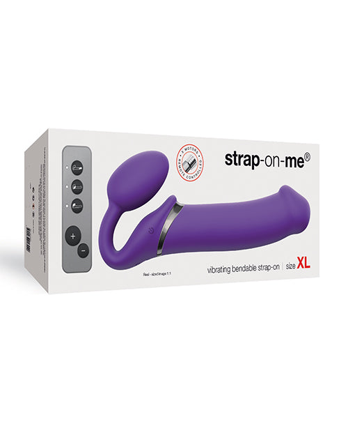 Strap On Me Vibrating Bendable Strapless Strap On Xlarge - Purple - Empower Pleasure