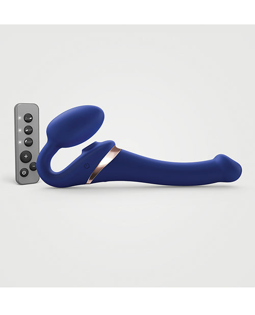Strap On Me Multi Orgasm Bendable Strapless Strap On Small - Night Blue - Empower Pleasure