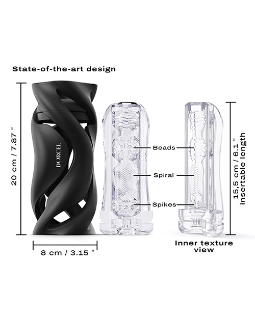 Dorcel Deep Blow Masturbator - Black - Empower Pleasure