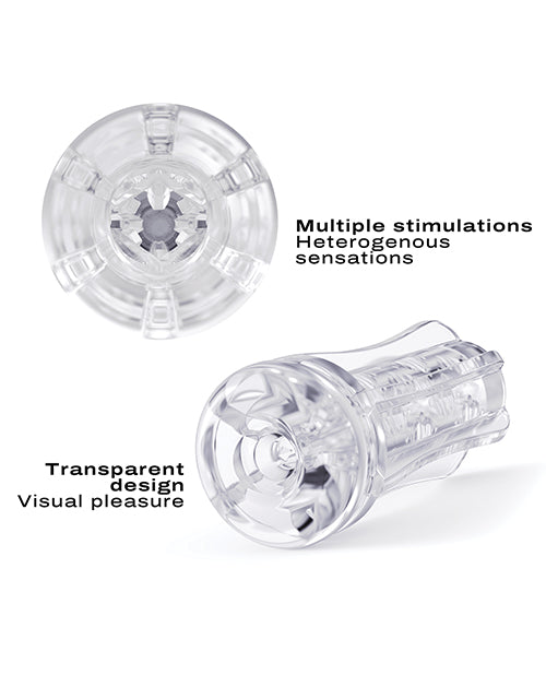 Dorcel Deep Blow Multi Sensation Sleeve - Clear - Empower Pleasure