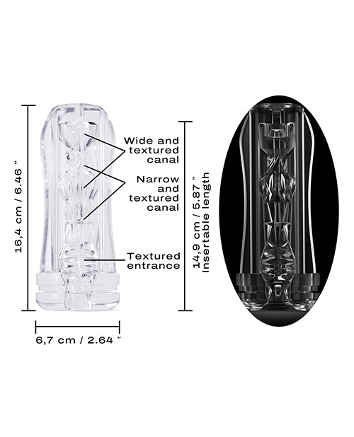 Dorcel Deep Blow Multi Sensation Sleeve - Clear - Empower Pleasure
