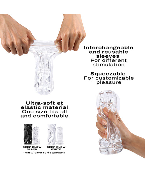 Dorcel Deep Blow Multi Sensation Sleeve - Clear - Empower Pleasure