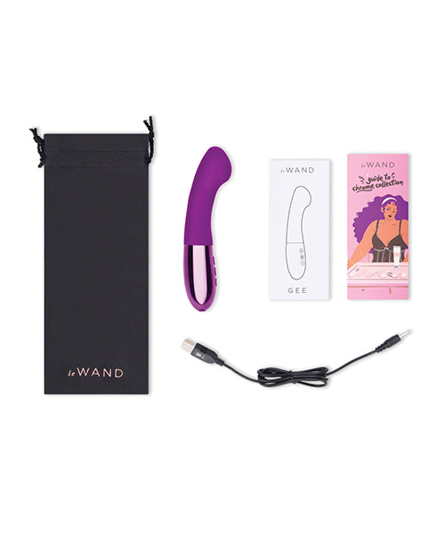 Le Wand GEE G-Spot Targeting Rechargeable Vibrator - Cherry - Empower Pleasure
