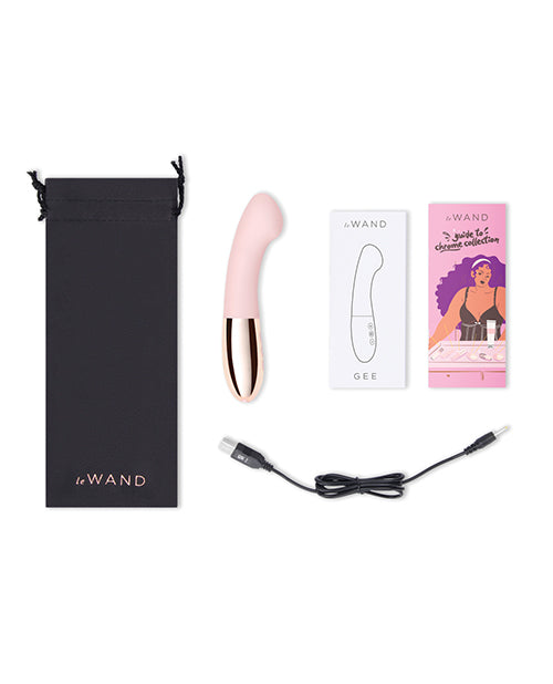 Le Wand GEE G-Spot Targeting Rechargeable Vibrator - Rose Gold - Empower Pleasure