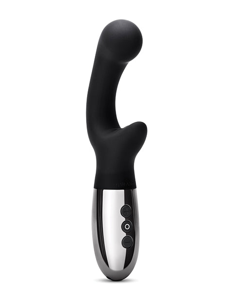Le Wand XO Double Motor Wave Rechargeable Vibrator - Black - Empower Pleasure
