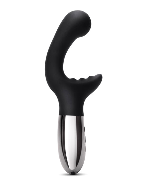 Le Wand XO Double Motor Wave Rechargeable Vibrator - Black - Empower Pleasure