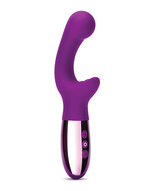 Le Wand XO Double Motor Wave Rechargeable Vibrator - Cherry - Empower Pleasure