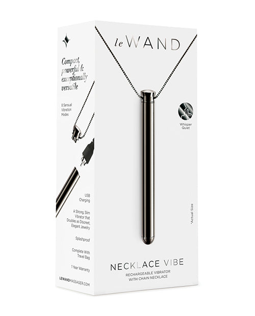 Le Wand Vibrating Necklace - Black - Empower Pleasure