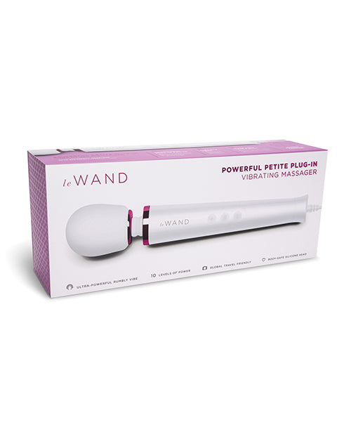 Le Wand Powerful Petite Rechargeable Vibrating Massager - White - Empower Pleasure