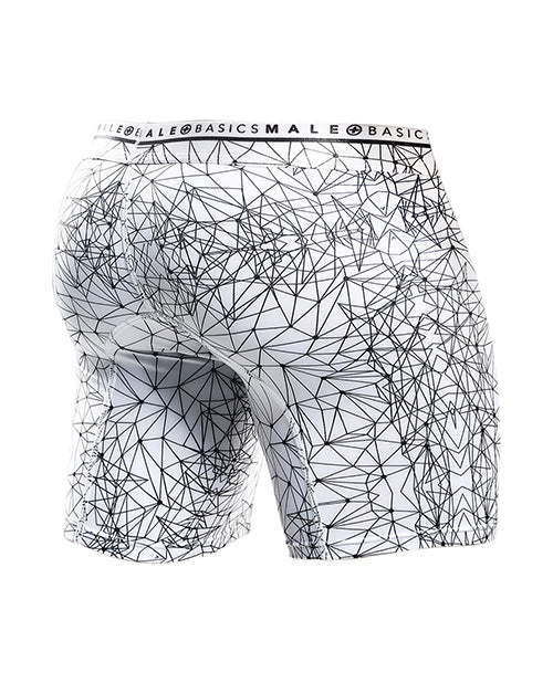 Male Basics Spider Hipster Boxer Brief White/Black MD