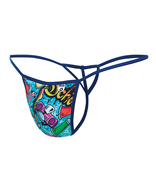 Male Basics Sinful Hipster Wow T Thong G-String Print MD - Empower Pleasure