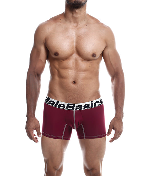 Male Basics Performance Boxer Burgundy MD