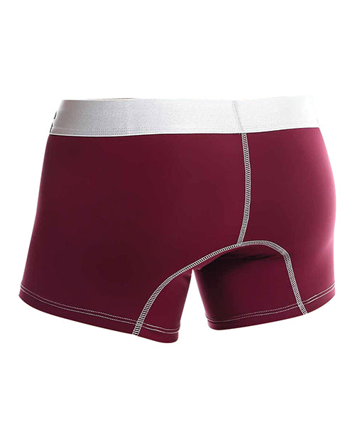 Male Basics Performance Boxer Burgundy MD