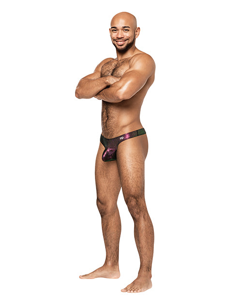 Hocus Pocus Stretch Poly Spandex Uplift Bong Thong Purple S/M - Empower Pleasure