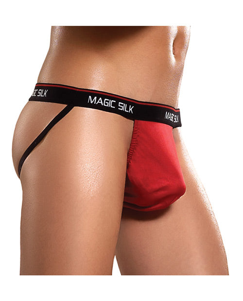 100% Silk Jock Strap - Red - Empower Pleasure