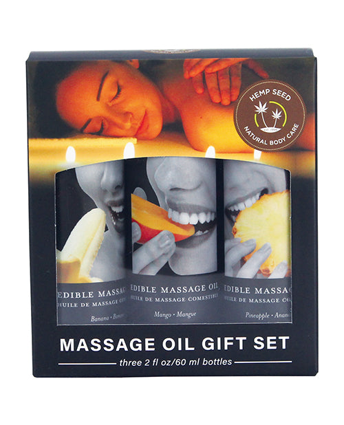 Earthly Body Edible Massage Oil Gift Set - Empower Pleasure