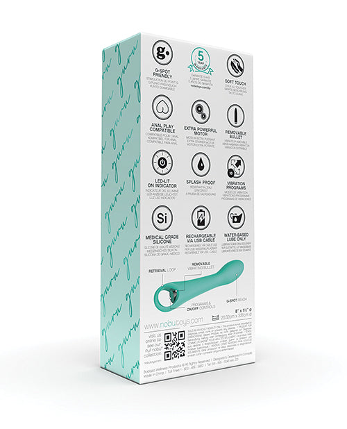Nobu Essentials Guru Removable Bullet G Spot Vibe - Turquoise - Empower Pleasure